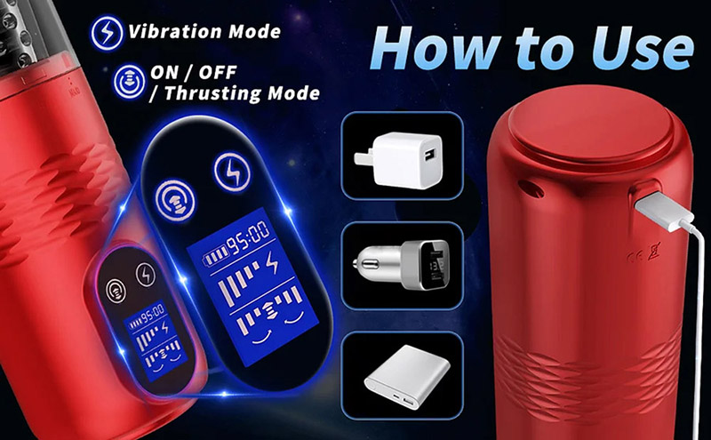 Lovesvibe 10 vibration 6 thrusting automatic male masturbators with lcd display 29