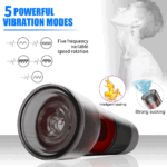 Lovesvibe 5 Slide Vibration Male Sex Toy Automatic Sucking Oral Male Masturbator