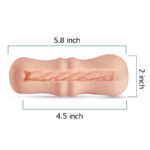 Lovesvibe Soft Realistic Pocket Pussy Threaded Design Vagina Toys 5.8 Inch