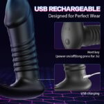 Lovesvibe 10 Vibration 3 Thrusting Anal Vibrator with Penis Ring & Remote Control for Prostate Stimulation