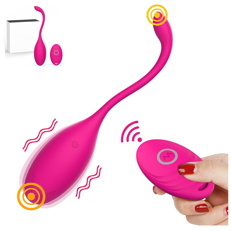 Lovesvibe 10 Vibration Mini Egg Vibrator with Wireless Remote for Women Anal G-Spot Clitoris Stimulation