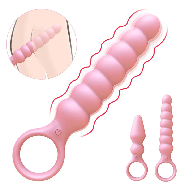 Lovesvibe 10 Vibration Modes Anal Beads Dildo Anal Plug Vaginal Balls for Solos & Couple Plays