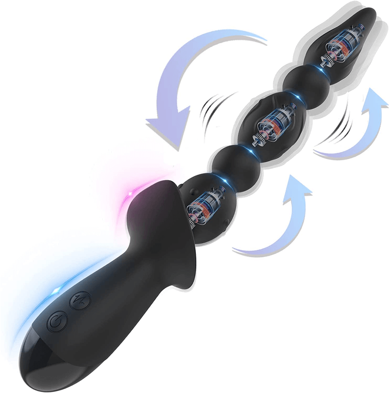 Lovesvibe 10 Vibration Modes Vibrating Anal Beads for Vagina Massage Clitoris Stimulator