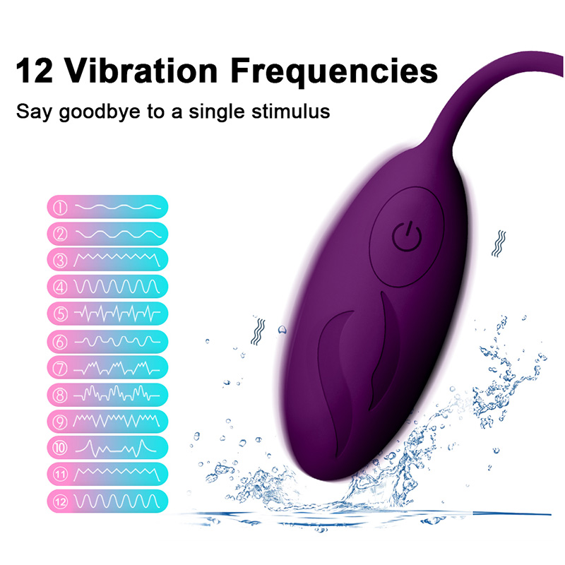 Lovesvibe 12 Vibration Bullet Vibrator & Egg Vibrator with Remote Control for Female Masturbation