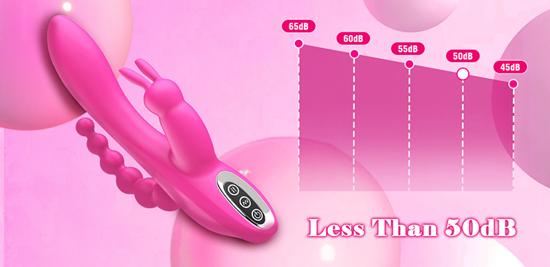 Lovesvibe 12 vibration dual motors rabbit vibrator for clitoris, anus, and g-spot stimulation