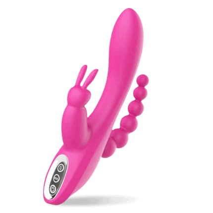 Lovesvibe 12 Vibration Dual Motors Rabbit Vibrator for Clitoris, Anus, And G-Spot Stimulation