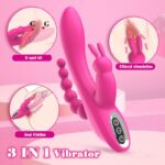 Lovesvibe 12 Vibration Dual Motors Rabbit Vibrator for Clitoris, Anus, And G-Spot Stimulation