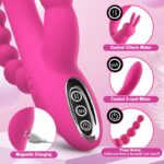 Lovesvibe 12 Vibration Dual Motors Rabbit Vibrator for Clitoris, Anus, And G-Spot Stimulation