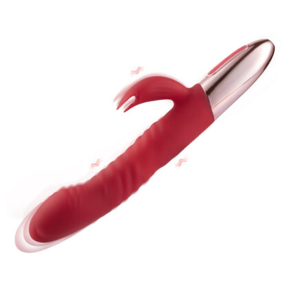 Lovesvibe 5 Thrusting 10 Vibration Heating Rabbit Vibrator - Clitoris & G-Spot Stimulation