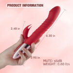 Lovesvibe 5 Thrusting 10 Vibration Heating Rabbit Vibrator - Clitoris & G-Spot Stimulation