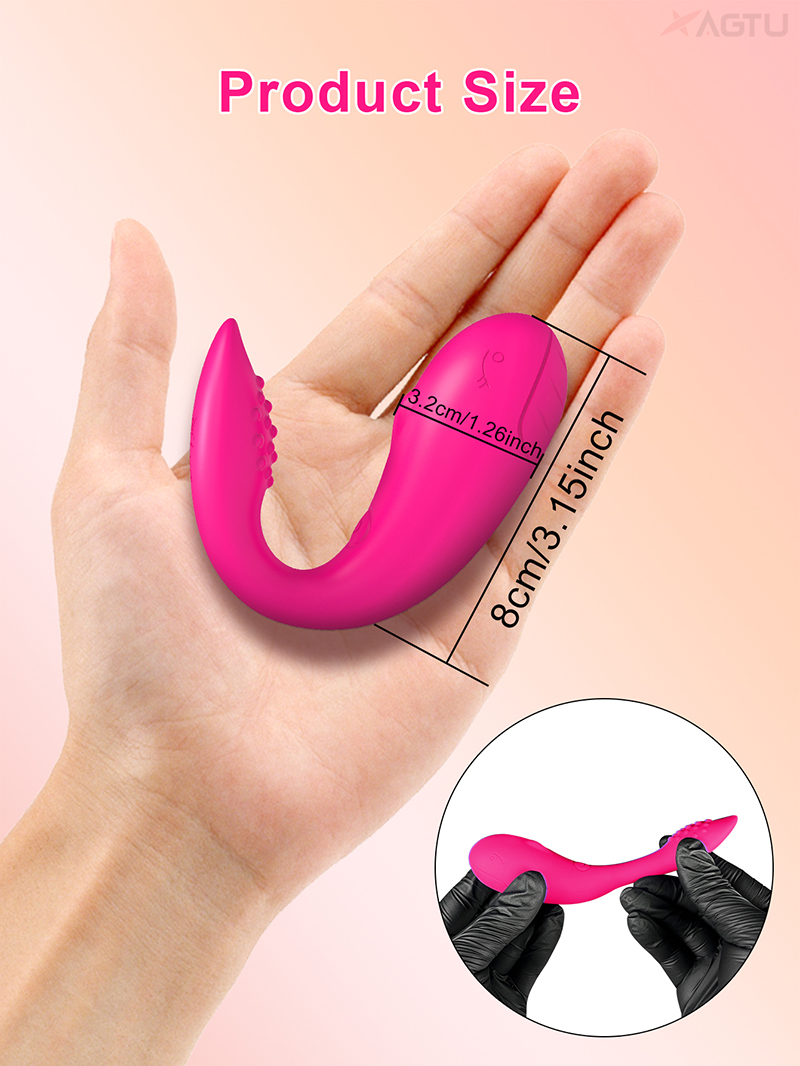 Lovesvibe 9 vibration double-headed vibrating egg soft granules friction with app control