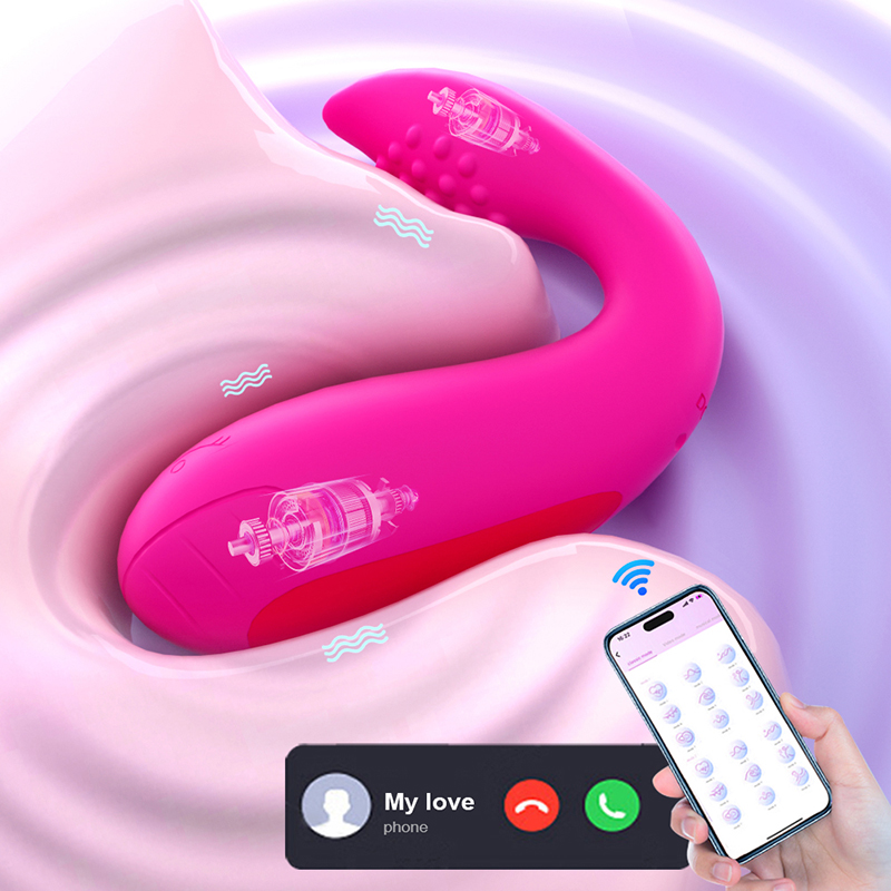 Lovesvibe 9 vibration double-headed vibrating egg soft granules friction with app control