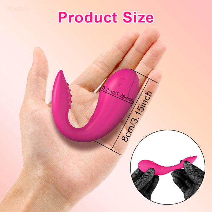 Lovesvibe 9 vibration double-headed vibrating egg soft granules friction with app control