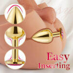 Lovesvibe Beginner-Friendly Jeweled Butt Plug Kit for Solos & Couples Safe Playtime - 3 PCS