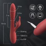 Lovesvibe Rechargeable Dual-Motor Rabbit Vibrator with Tongue Licking & Heating Function