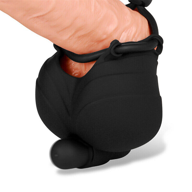 Lovesvibe Super Soft Silicone Men's Cock Ring with 10 Powerful Vibrating Modes