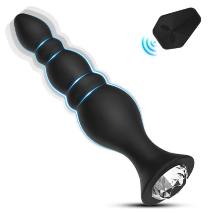 Lovesvibe Vibrating Anal Beads Wireless Remote Control Anal Plug for Prostate Stimulator