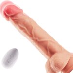 8.26 Inch 8 Vibration Thrusting Rotation Heating Realistic Dildos with Remote Control