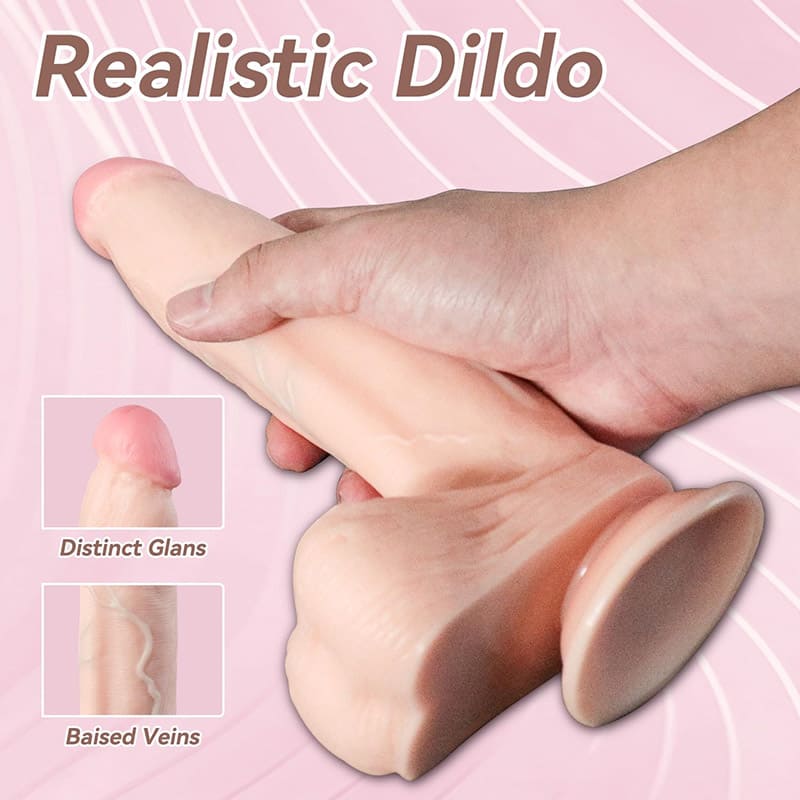 8. 7 inch lifelike texture big realistic dildo sex toys for women men with suction cup