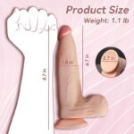 8.7 Inch Lifelike Texture Big Realistic Dildo Sex Toys for Women Men with Suction Cup