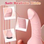 Harness Strap-On Dildo with 2 Adjustable Dildos & Remote Control for Female Couple Lesbian Pink