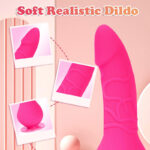 Harness Strap-On Dildo with 2 Adjustable Dildos & Remote Control for Female Couple Lesbian Red