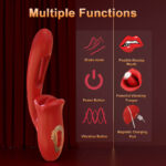 Lovesvibe 10 Powerful Vibration Tongue Vibrators Tongue Licking G-Spot Vibrator