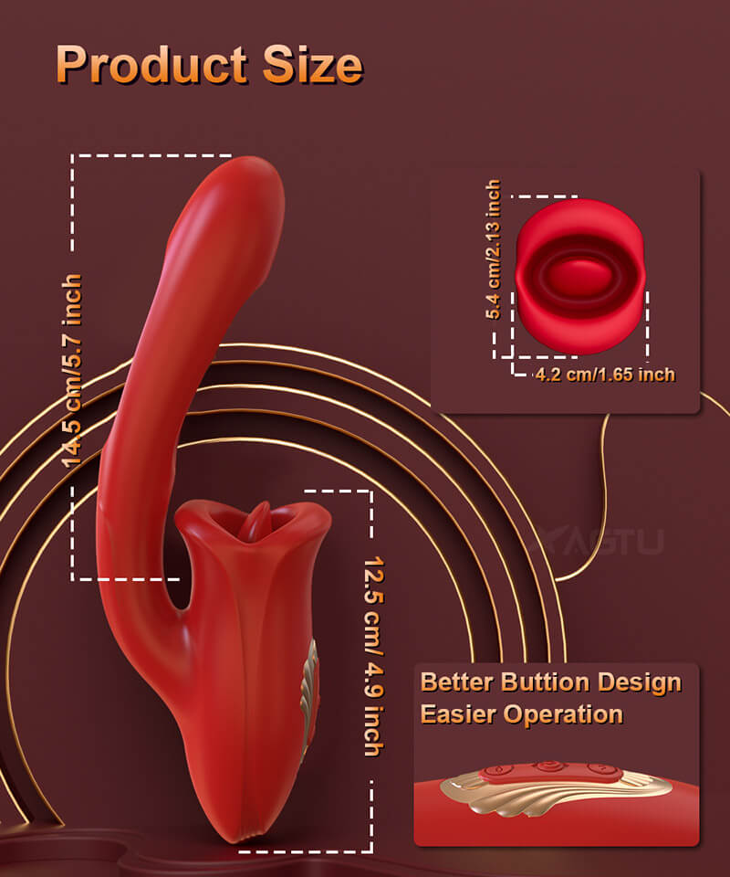 Lovesvibe 10 powerful vibration tongue vibrators tongue licking g-spot vibrator