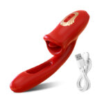 Lovesvibe 10 Powerful Vibration Tongue Vibrators Tongue Licking G-Spot Vibrator