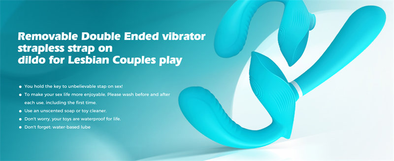 Lovesvibe 10 vibration 3 motors double ended dildo g-spot dildo for lesbian couples