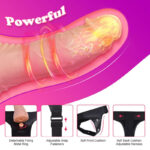 Lovesvibe 10 Vibration Adjustable Strap-On Dildo with Remote Control G-Spot Stimulation