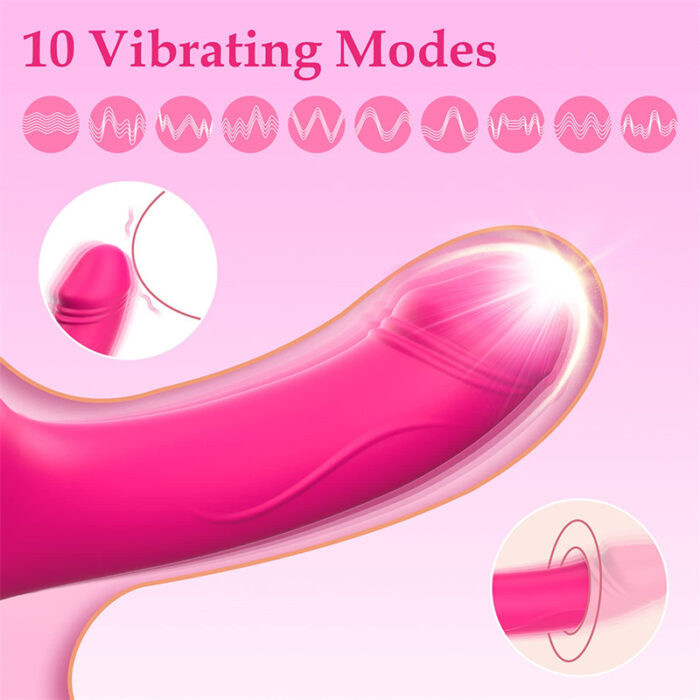 Lovesvibe 10 vibration double ended dildo with remote control, 3 motors for women lesbians