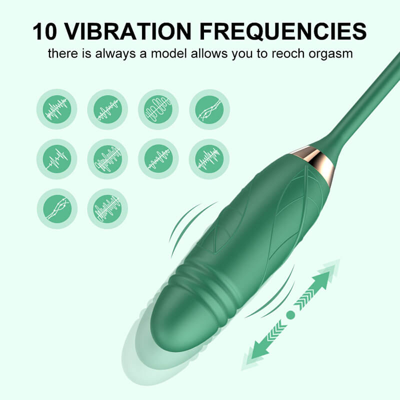 Lovesvibe 10 Vibration & Sucking Rose Thrusting Vibrator with Clit Nipple Sucking G-Spot Clitoris Stimulator