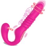 Lovesvibe 10 Vibration Tapping 3 Rotation Bendable Strapless Dildo for Couples & Lesbians