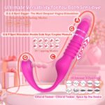 Lovesvibe 10 Vibration Tapping 3 Rotation Bendable Strapless Dildo for Couples & Lesbians