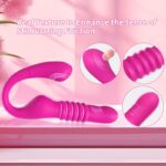 Lovesvibe 10 Vibration Tapping 3 Rotation Bendable Strapless Dildo for Couples & Lesbians