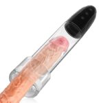 Lovesvibe 2 in 1 Penis Pumpen Vacuum Suction Soft Textures Vacuum Pump for Penis Training