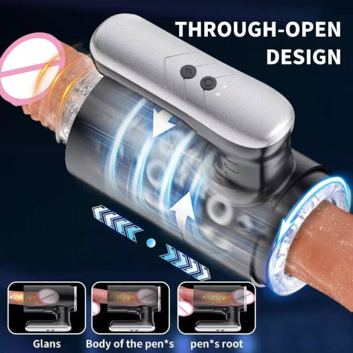 Lovesvibe 5 vibration thrusting automatic male masturbator stroker for penis training