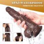 Lovesvibe 6 Thrusting 10 Vibrating Waterproof Realistic Dildos with Suction Cup Base