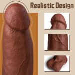 Lovesvibe Realistic Huge Dildo, 13 Inch Women Big Anal Dildo with Suction Cup