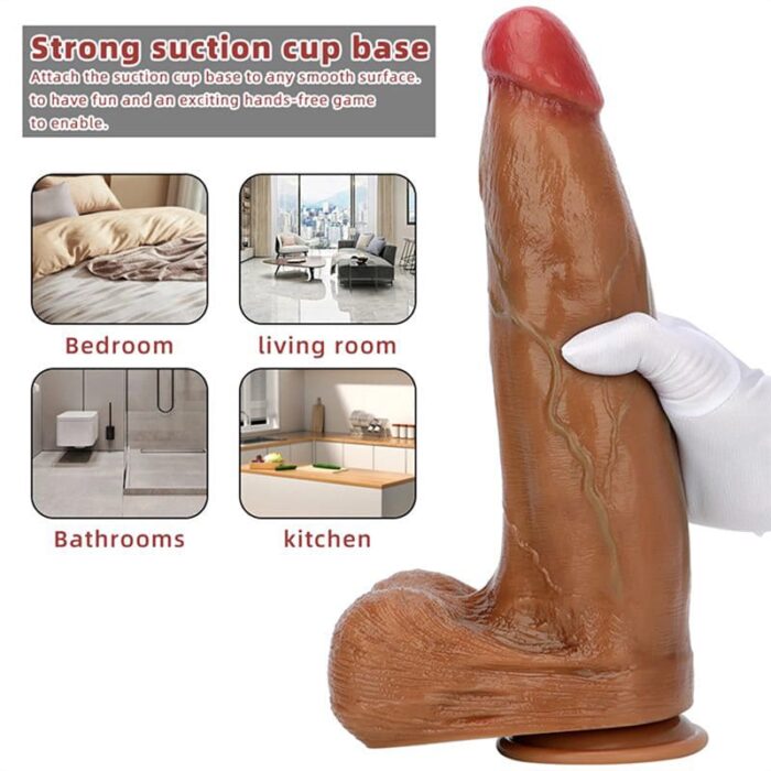 Lovesvibe silicone huge dildo, 13 inch extra large anal dildo for women masturbation