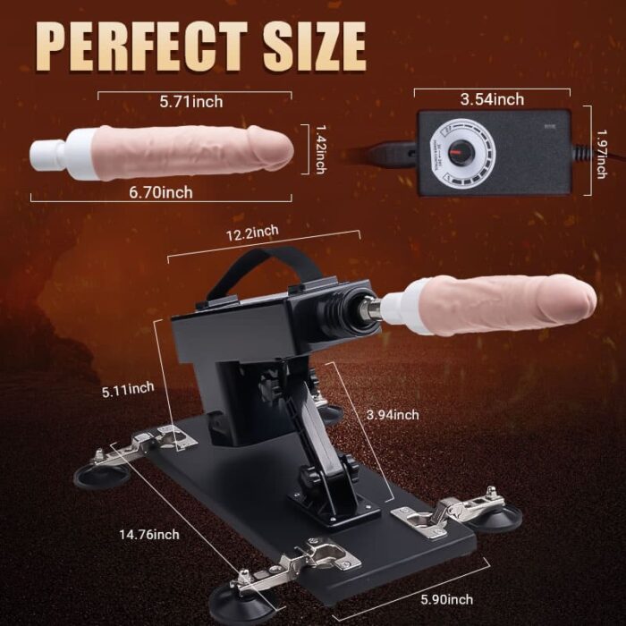 Lovesvibe automatic 12 powerful vibration modes heating dildo machine with suction cup 28 inch